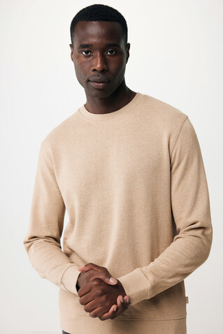 IQONIQ Denali ungefärbt. Rundhals-Sweater aus recycelter BW heather brown bedrucken, Art.-Nr. T9301.017.L IQONIQ Denali ungefärbt. Rundhals-Sweater aus recycelter BW heather brown bedrucken, Art.-Nr. T9301.017.L
