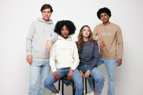 IQONIQ Denali ungefärbt. Rundhals-Sweater aus recycelter BW heather brown bedrucken, Art.-Nr. T9301.017.L IQONIQ Denali ungefärbt. Rundhals-Sweater aus recycelter BW heather brown bedrucken, Art.-Nr. T9301.017.L