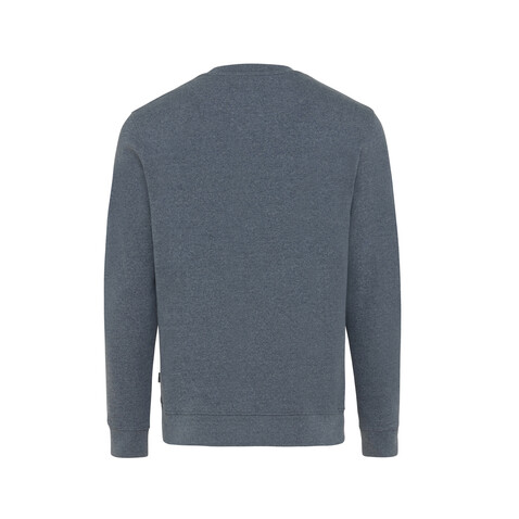 IQONIQ Denali ungefärbt. Rundhals-Sweater aus recycelter BW heather navy bedrucken, Art.-Nr. T9301.016.XL