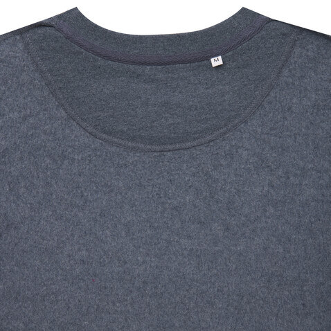 IQONIQ Denali ungefärbt. Rundhals-Sweater aus recycelter BW heather navy bedrucken, Art.-Nr. T9301.016.XL