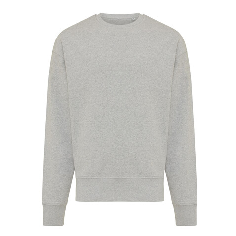 IQONIQ Kruger Relax-Rundhals-Sweater aus recycelt. Baumwolle heather grey bedrucken, Art.-Nr. T9302.013.XL IQONIQ Kruger Relax-Rundhals-Sweater aus recycelt. Baumwolle heather grey bedrucken, Art.-Nr. T9302.013.XL
