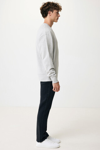 IQONIQ Kruger Relax-Rundhals-Sweater aus recycelt. Baumwolle heather grey bedrucken, Art.-Nr. T9302.013.XL IQONIQ Kruger Relax-Rundhals-Sweater aus recycelt. Baumwolle heather grey bedrucken, Art.-Nr. T9302.013.XL
