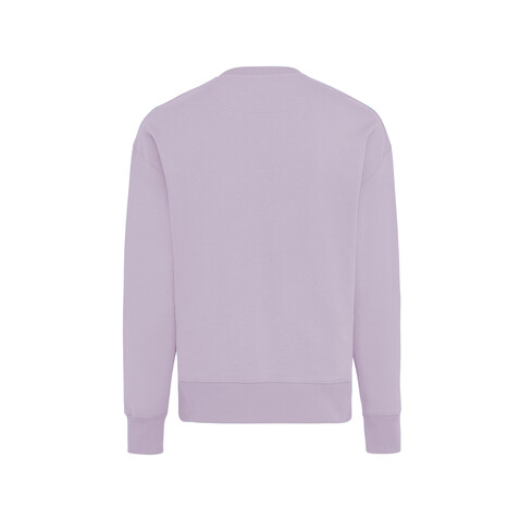 IQONIQ Kruger Relax-Rundhals-Sweater aus recycelt. Baumwolle lavender bedrucken, Art.-Nr. T9302.011.S