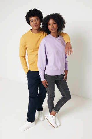 IQONIQ Kruger Relax-Rundhals-Sweater aus recycelt. Baumwolle lavender bedrucken, Art.-Nr. T9302.011.S