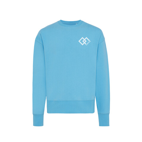 IQONIQ Kruger Relax-Rundhals-Sweater aus recycelt. Baumwolle tranquil blue bedrucken, Art.-Nr. T9302.010.XXXL IQONIQ Kruger Relax-Rundhals-Sweater aus recycelt. Baumwolle tranquil blue bedrucken, Art.-Nr. T9302.010.XXXL