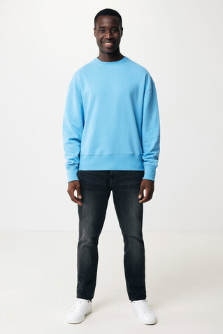 IQONIQ Kruger Relax-Rundhals-Sweater aus recycelt. Baumwolle tranquil blue bedrucken, Art.-Nr. T9302.010.XXXL IQONIQ Kruger Relax-Rundhals-Sweater aus recycelt. Baumwolle tranquil blue bedrucken, Art.-Nr. T9302.010.XXXL