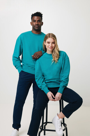 IQONIQ Kruger Relax-Rundhals-Sweater aus recycelt. Baumwolle verdigris bedrucken, Art.-Nr. T9302.009.XXL IQONIQ Kruger Relax-Rundhals-Sweater aus recycelt. Baumwolle verdigris bedrucken, Art.-Nr. T9302.009.XXL