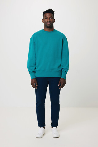 IQONIQ Kruger Relax-Rundhals-Sweater aus recycelt. Baumwolle verdigris bedrucken, Art.-Nr. T9302.009.XXL IQONIQ Kruger Relax-Rundhals-Sweater aus recycelt. Baumwolle verdigris bedrucken, Art.-Nr. T9302.009.XXL