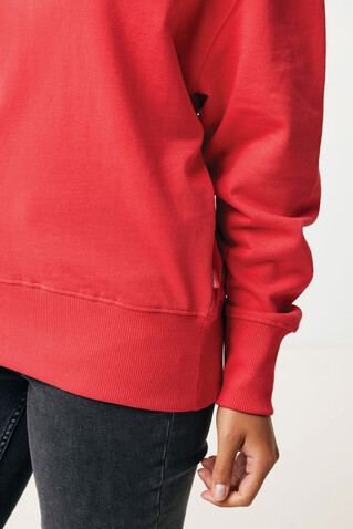 IQONIQ Kruger Relax-Rundhals-Sweater aus recycelt. Baumwolle luscious red bedrucken, Art.-Nr. T9302.008.XXXL