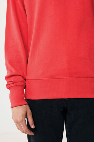 IQONIQ Kruger Relax-Rundhals-Sweater aus recycelt. Baumwolle luscious red bedrucken, Art.-Nr. T9302.008.XXXL