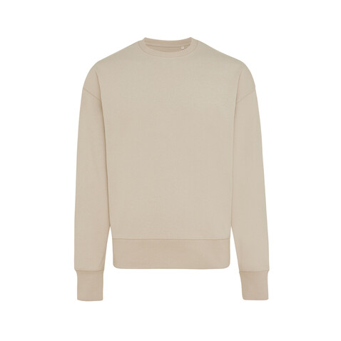 IQONIQ Kruger Relax-Rundhals-Sweater aus recycelt. Baumwolle desert bedrucken, Art.-Nr. T9302.006.XL