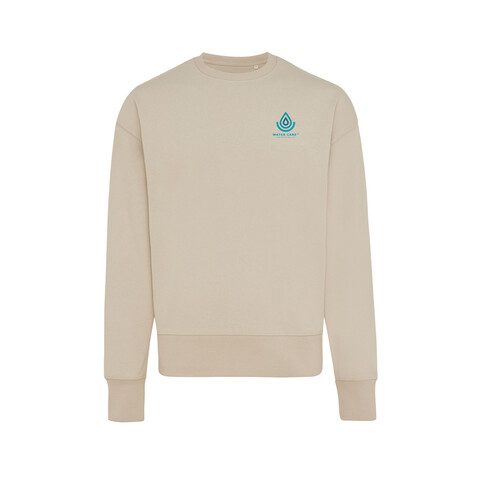 IQONIQ Kruger Relax-Rundhals-Sweater aus recycelt. Baumwolle desert bedrucken, Art.-Nr. T9302.006.XL