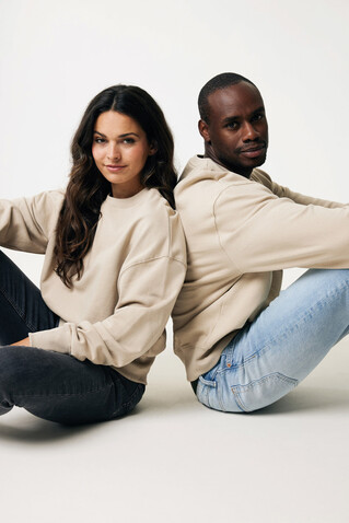 IQONIQ Kruger Relax-Rundhals-Sweater aus recycelt. Baumwolle desert bedrucken, Art.-Nr. T9302.006.XL