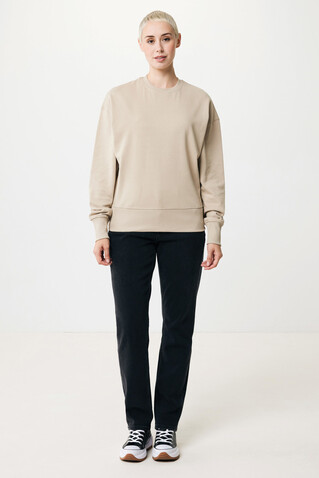 IQONIQ Kruger Relax-Rundhals-Sweater aus recycelt. Baumwolle desert bedrucken, Art.-Nr. T9302.006.XL