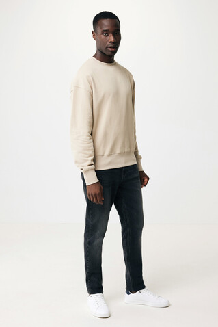 IQONIQ Kruger Relax-Rundhals-Sweater aus recycelt. Baumwolle desert bedrucken, Art.-Nr. T9302.006.XL