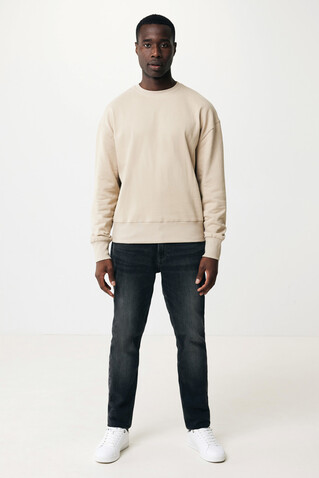 IQONIQ Kruger Relax-Rundhals-Sweater aus recycelt. Baumwolle desert bedrucken, Art.-Nr. T9302.006.XL