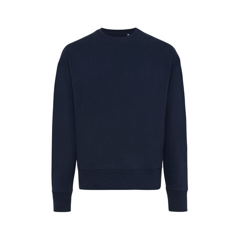 IQONIQ Kruger Relax-Rundhals-Sweater aus recycelt. Baumwolle navy blau bedrucken, Art.-Nr. T9302.002.S IQONIQ Kruger Relax-Rundhals-Sweater aus recycelt. Baumwolle navy blau bedrucken, Art.-Nr. T9302.002.S