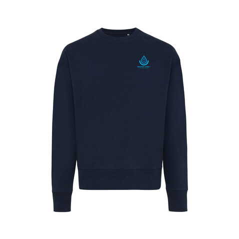 IQONIQ Kruger Relax-Rundhals-Sweater aus recycelt. Baumwolle navy blau bedrucken, Art.-Nr. T9302.002.S IQONIQ Kruger Relax-Rundhals-Sweater aus recycelt. Baumwolle navy blau bedrucken, Art.-Nr. T9302.002.S