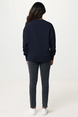 IQONIQ Kruger Relax-Rundhals-Sweater aus recycelt. Baumwolle navy blau bedrucken, Art.-Nr. T9302.002.S IQONIQ Kruger Relax-Rundhals-Sweater aus recycelt. Baumwolle navy blau bedrucken, Art.-Nr. T9302.002.S