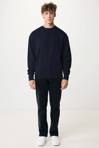 IQONIQ Kruger Relax-Rundhals-Sweater aus recycelt. Baumwolle navy blau bedrucken, Art.-Nr. T9302.002.S IQONIQ Kruger Relax-Rundhals-Sweater aus recycelt. Baumwolle navy blau bedrucken, Art.-Nr. T9302.002.S