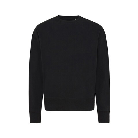 IQONIQ Kruger Relax-Rundhals-Sweater aus recycelt. Baumwolle schwarz bedrucken, Art.-Nr. T9302.001.XS IQONIQ Kruger Relax-Rundhals-Sweater aus recycelt. Baumwolle schwarz bedrucken, Art.-Nr. T9302.001.XS