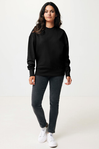 IQONIQ Kruger Relax-Rundhals-Sweater aus recycelt. Baumwolle schwarz bedrucken, Art.-Nr. T9302.001.XS IQONIQ Kruger Relax-Rundhals-Sweater aus recycelt. Baumwolle schwarz bedrucken, Art.-Nr. T9302.001.XS