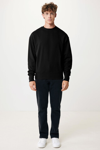 IQONIQ Kruger Relax-Rundhals-Sweater aus recycelt. Baumwolle schwarz bedrucken, Art.-Nr. T9302.001.XS IQONIQ Kruger Relax-Rundhals-Sweater aus recycelt. Baumwolle schwarz bedrucken, Art.-Nr. T9302.001.XS