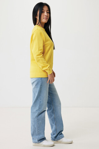 IQONIQ Etosha Lightweight Sweater aus recycelter Baumwolle gelb bedrucken, Art.-Nr. T9303.045.XXS