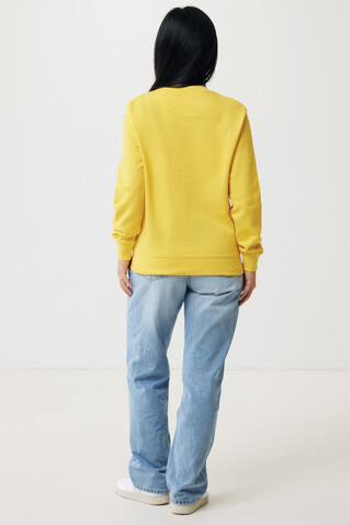 IQONIQ Etosha Lightweight Sweater aus recycelter Baumwolle gelb bedrucken, Art.-Nr. T9303.045.XXS