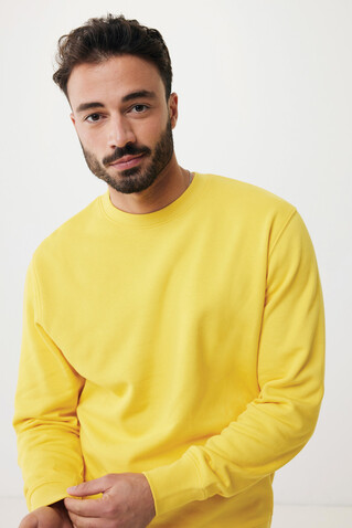 IQONIQ Etosha Lightweight Sweater aus recycelter Baumwolle gelb bedrucken, Art.-Nr. T9303.045.XXS