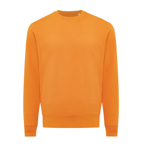 IQONIQ Etosha Lightweight Sweater aus recycelter Baumwolle orange bedrucken, Art.-Nr. T9303.044.L