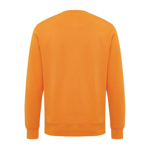 IQONIQ Etosha Lightweight Sweater aus recycelter Baumwolle orange bedrucken, Art.-Nr. T9303.044.L