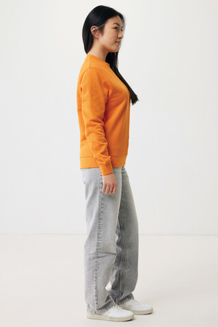 IQONIQ Etosha Lightweight Sweater aus recycelter Baumwolle orange bedrucken, Art.-Nr. T9303.044.L