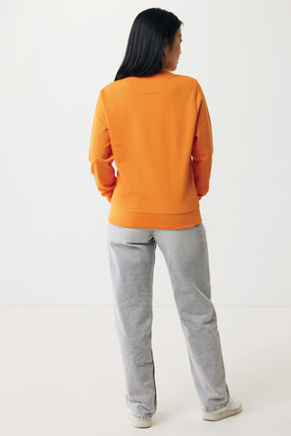 IQONIQ Etosha Lightweight Sweater aus recycelter Baumwolle orange bedrucken, Art.-Nr. T9303.044.L