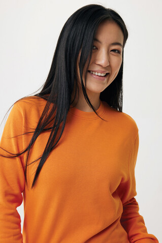 IQONIQ Etosha Lightweight Sweater aus recycelter Baumwolle orange bedrucken, Art.-Nr. T9303.044.L