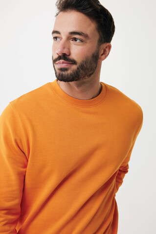 IQONIQ Etosha Lightweight Sweater aus recycelter Baumwolle orange bedrucken, Art.-Nr. T9303.044.L