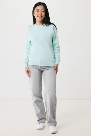 IQONIQ Etosha Lightweight Sweater aus recycelter Baumwolle crushed mint bedrucken, Art.-Nr. T9303.037.XXXL