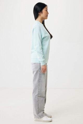 IQONIQ Etosha Lightweight Sweater aus recycelter Baumwolle crushed mint bedrucken, Art.-Nr. T9303.037.XXXL