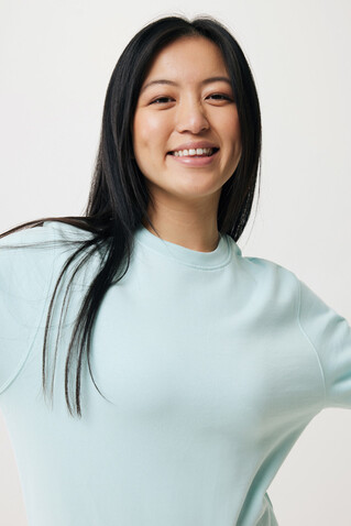 IQONIQ Etosha Lightweight Sweater aus recycelter Baumwolle crushed mint bedrucken, Art.-Nr. T9303.037.XXXL