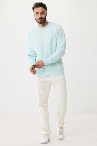 IQONIQ Etosha Lightweight Sweater aus recycelter Baumwolle crushed mint bedrucken, Art.-Nr. T9303.037.XXXL