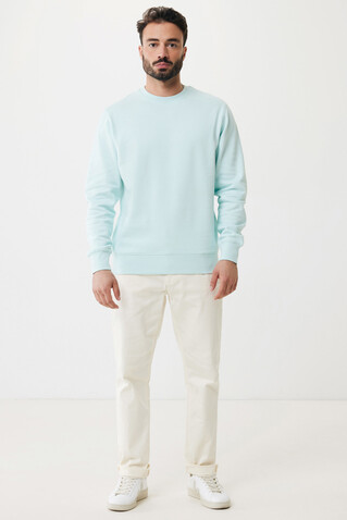 IQONIQ Etosha Lightweight Sweater aus recycelter Baumwolle crushed mint bedrucken, Art.-Nr. T9303.037.XXXL