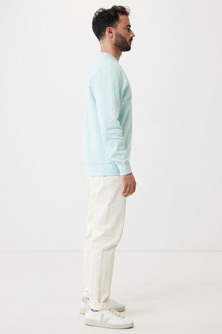 IQONIQ Etosha Lightweight Sweater aus recycelter Baumwolle crushed mint bedrucken, Art.-Nr. T9303.037.XXXL