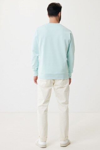IQONIQ Etosha Lightweight Sweater aus recycelter Baumwolle crushed mint bedrucken, Art.-Nr. T9303.037.XXXL