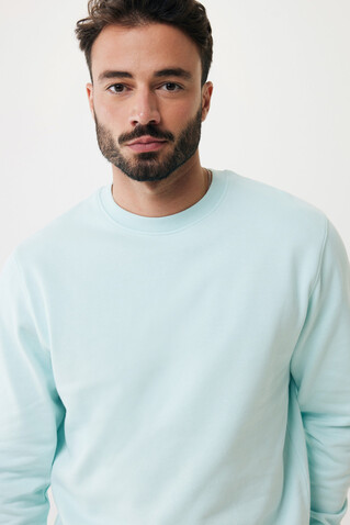 IQONIQ Etosha Lightweight Sweater aus recycelter Baumwolle crushed mint bedrucken, Art.-Nr. T9303.037.XXXL