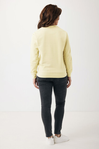 IQONIQ Etosha Lightweight Sweater aus recycelter Baumwolle cream yellow bedrucken, Art.-Nr. T9303.036.L