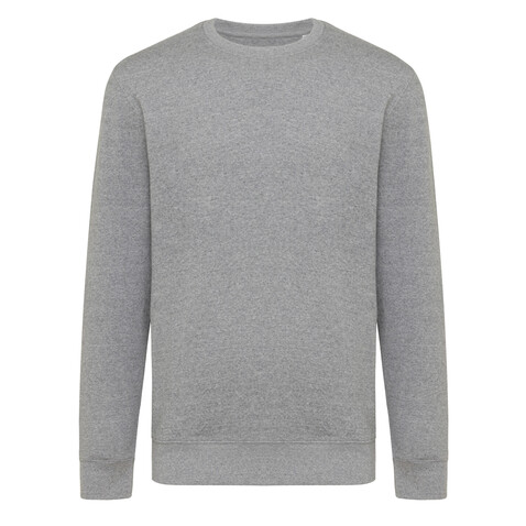 IQONIQ Etosha Lightweight Sweater aus recycelter Baumwolle light heather anthracite bedrucken, Art.-Nr. T9303.034.XXXL