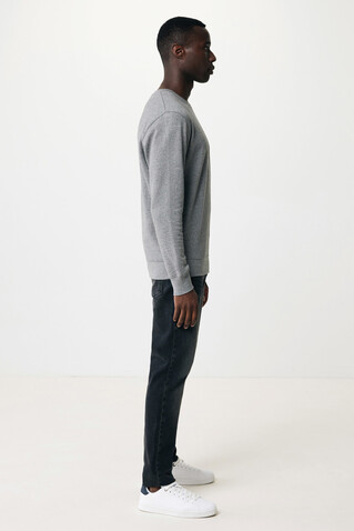 IQONIQ Etosha Lightweight Sweater aus recycelter Baumwolle light heather anthracite bedrucken, Art.-Nr. T9303.034.XXXL