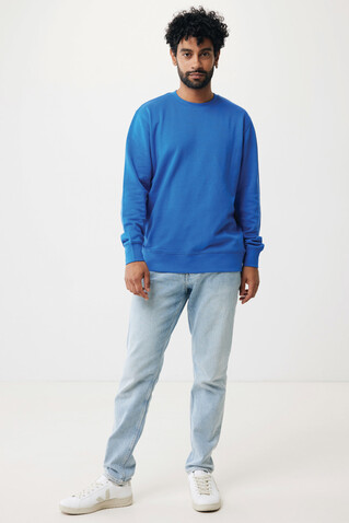 IQONIQ Etosha Lightweight Sweater aus recycelter Baumwolle Königsblau bedrucken, Art.-Nr. T9303.025.XXL