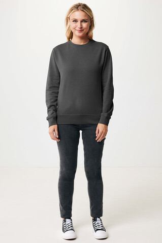 IQONIQ Etosha Lightweight Sweater aus recycelter Baumwolle anthrazit bedrucken, Art.-Nr. T9303.019.XS
