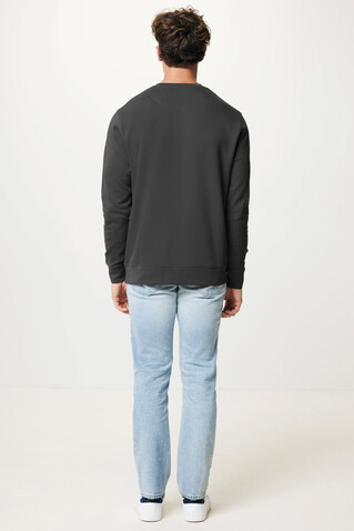 IQONIQ Etosha Lightweight Sweater aus recycelter Baumwolle anthrazit bedrucken, Art.-Nr. T9303.019.XS